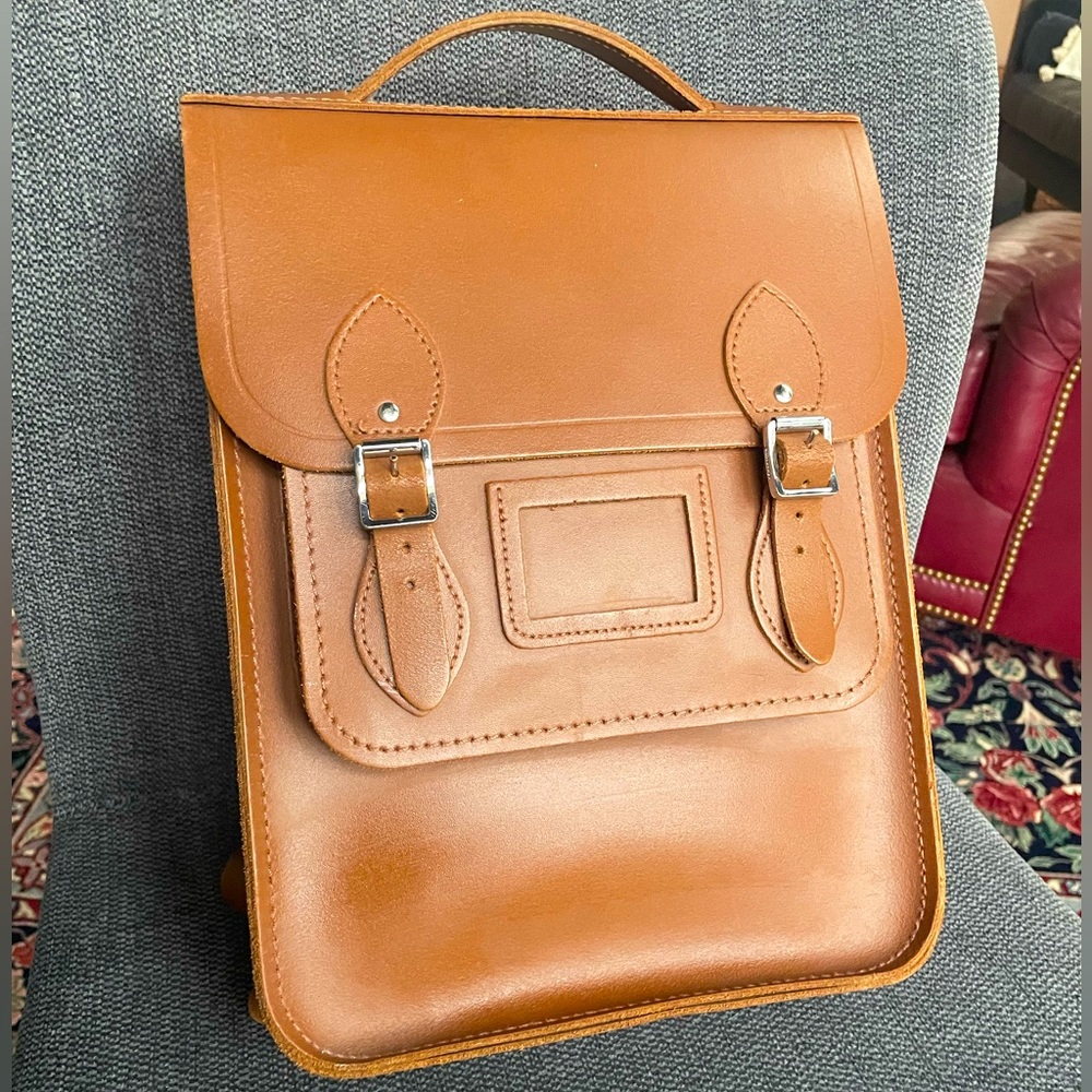 Cambridge Satchel Brown leather backpack